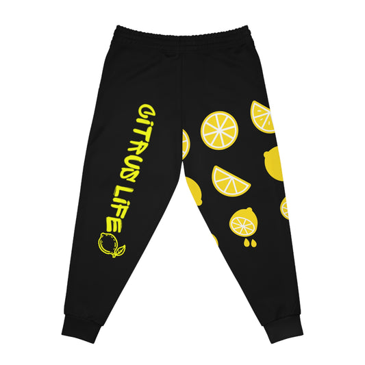 Citrus Life Black And Yellow Joggers