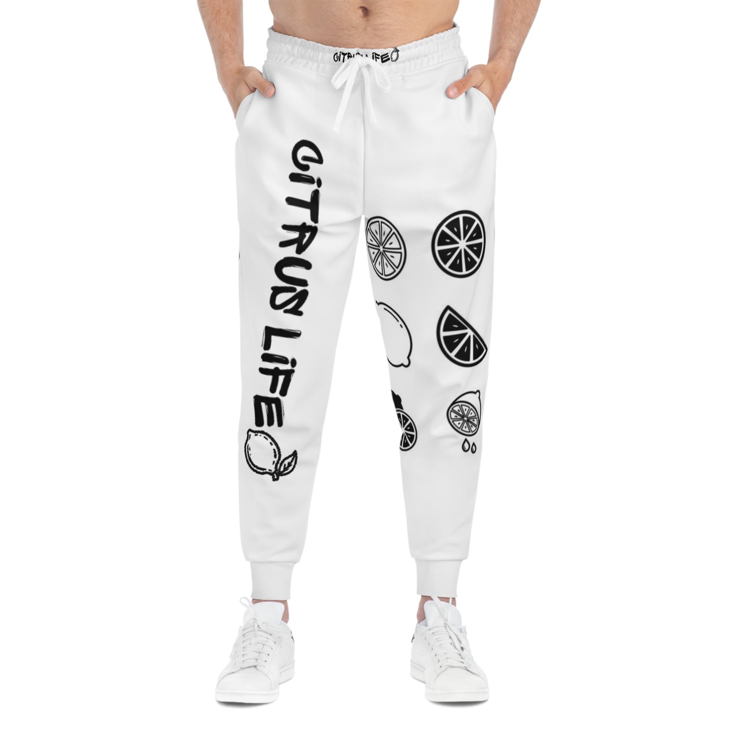 Citrus Life White And Black Joggers