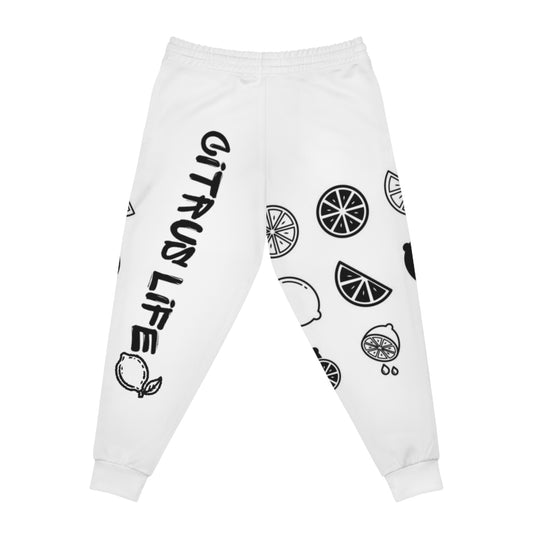 Citrus Life White And Black Joggers