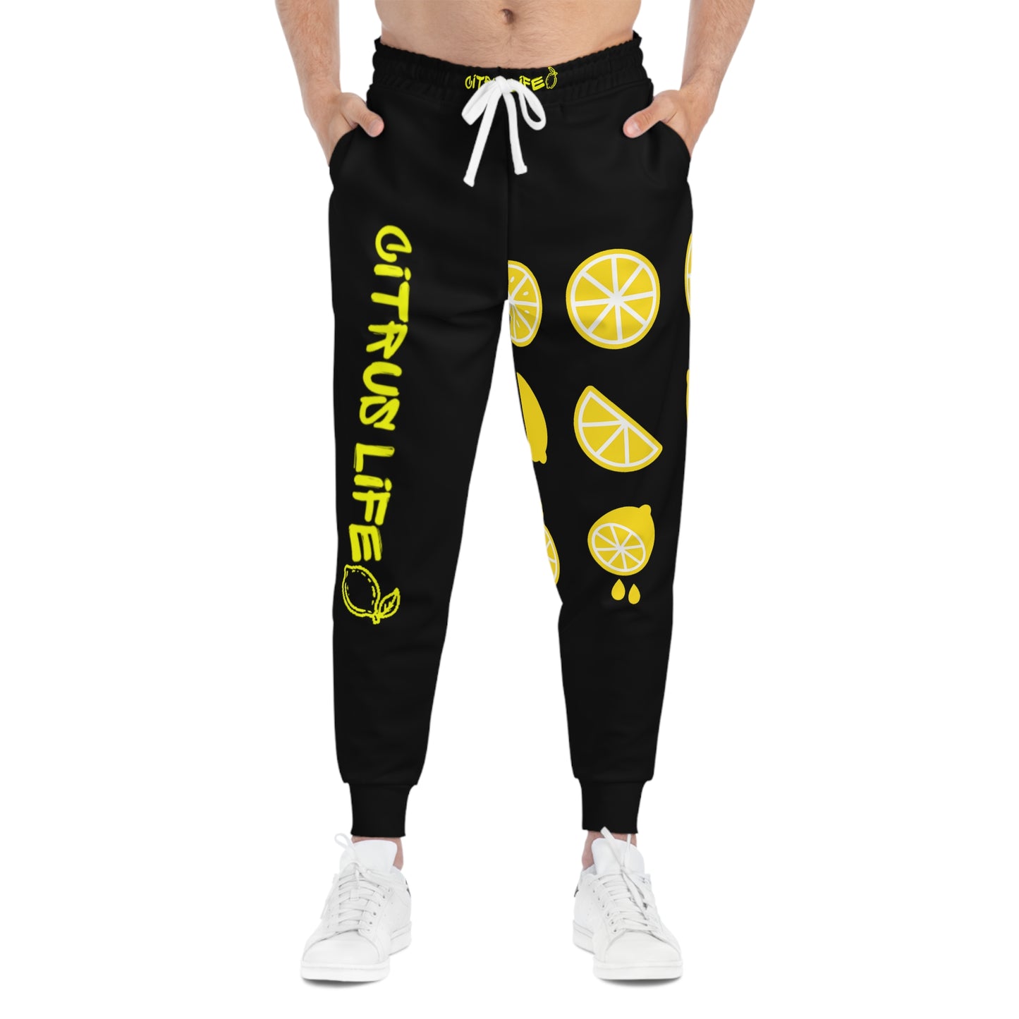 Citrus Life Black And Yellow Joggers