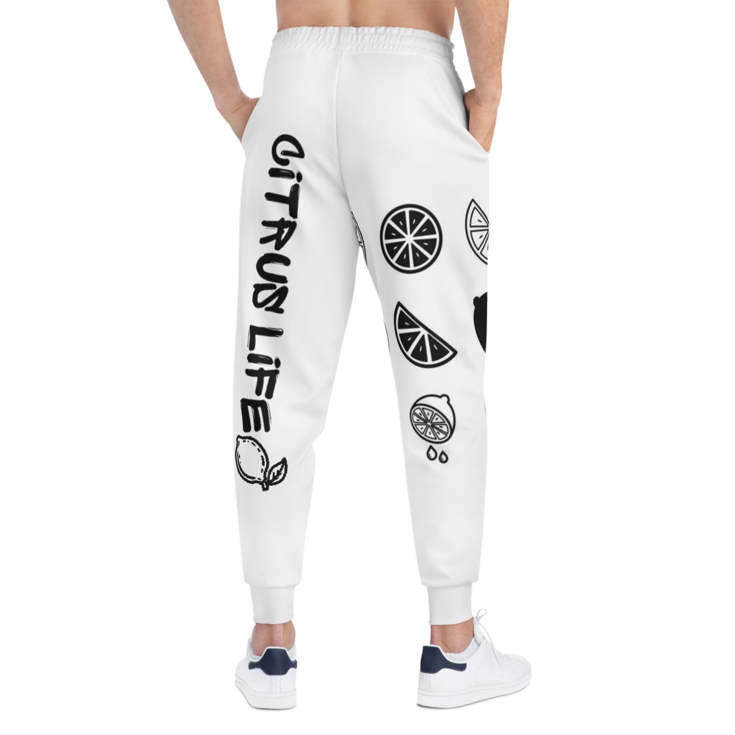 Citrus Life White And Black Joggers