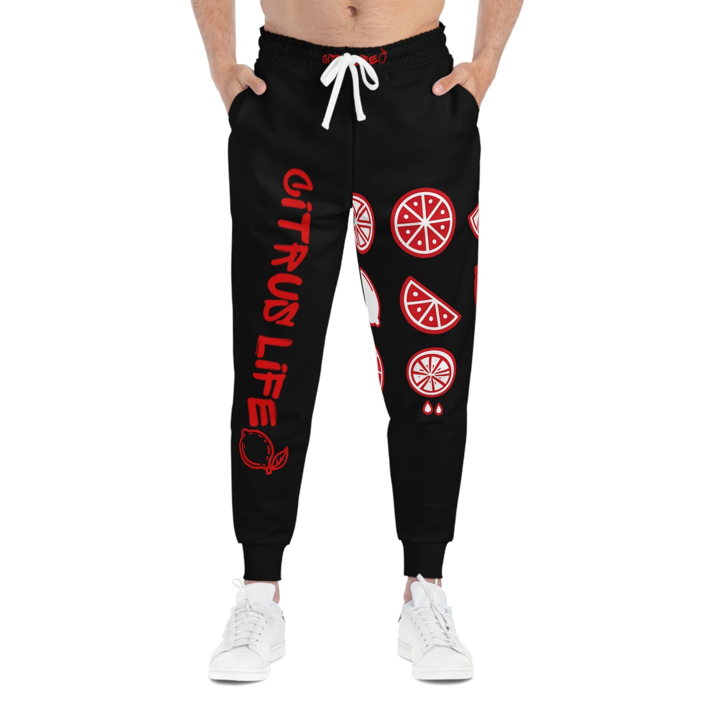 Citrus Life Black And Red Joggers