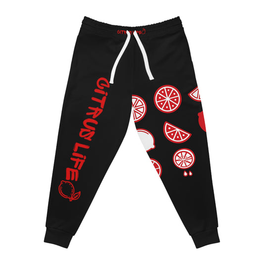 Citrus Life Black And Red Joggers
