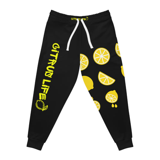 Citrus Life Black And Yellow Joggers