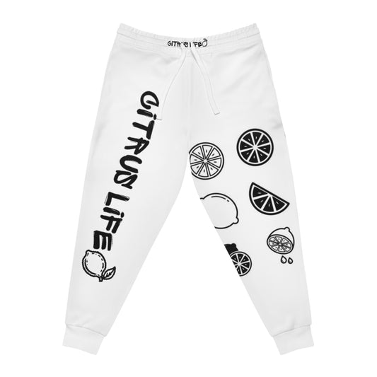Citrus Life White And Black Joggers